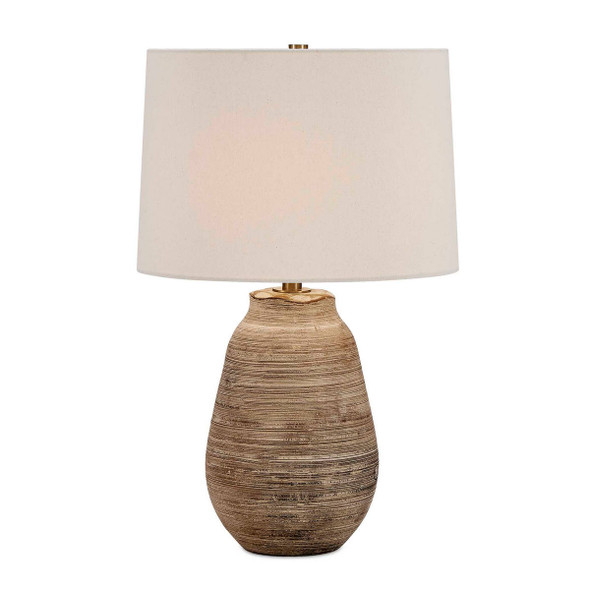 Tonachio Etched Urn Table Lamp - Size: 64H x 41W x 41D (cm) - Contemporary style
