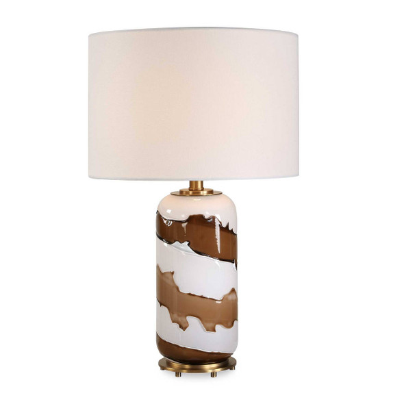 Ararat Swirl Table Lamp - Size: 61H x 38W x 38D (cm) - Contemporary style