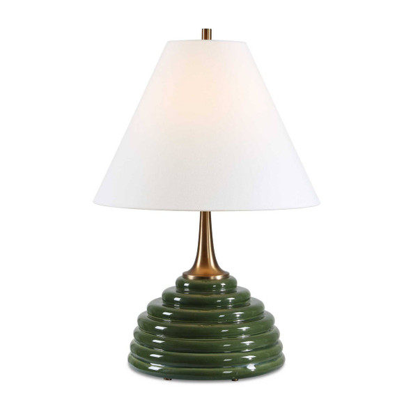 McKay Dark Green Table Lamp - Size: 64H x 43W x 43D (cm) - Contemporary style