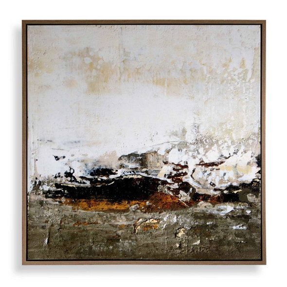 The Other Side Framed Abstract Art - Size: 95H x 95W x 5D (cm) - Contemporary style