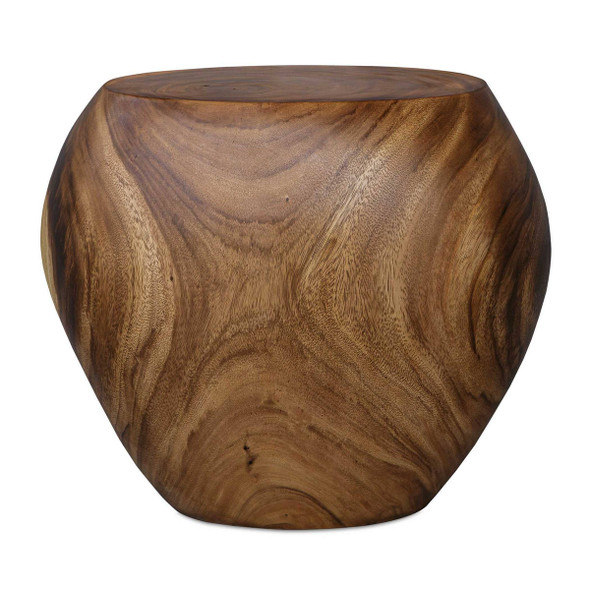 Lomas Solid Wood Accent Stool - Size: 46H x 55W x 38D (cm) - Organic style