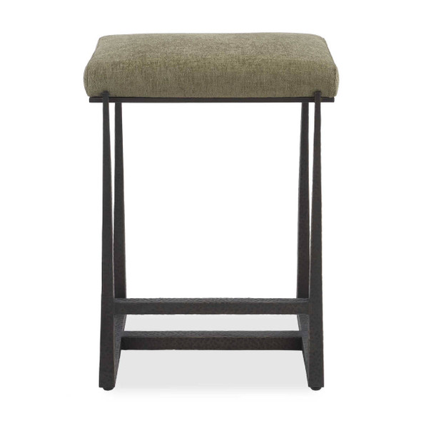 Midas Bronze Counter Stool - Size: 66H x 47W x 39D (cm) - Contemporary style