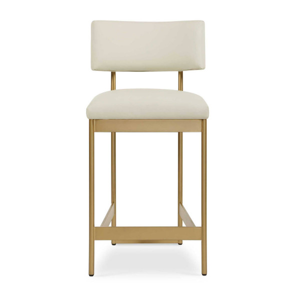 Apsley Gold Counter Stool - Size: 93H x 46W x 57D (cm) - Contemporary style