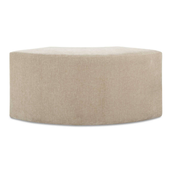 Khai Rounded Plush Dining Bench - Size: 51H x 113W x 48D (cm) - Contemporary style