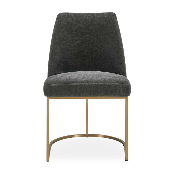 Hanni Gray Upholstered Dining Chair - Size: 84H x 51W x 61D (cm) - Contemporary style