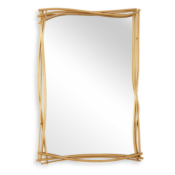 Curved Branches Gold Mirror - Size: 99H x 67W x 6D (cm) - Contemporary style