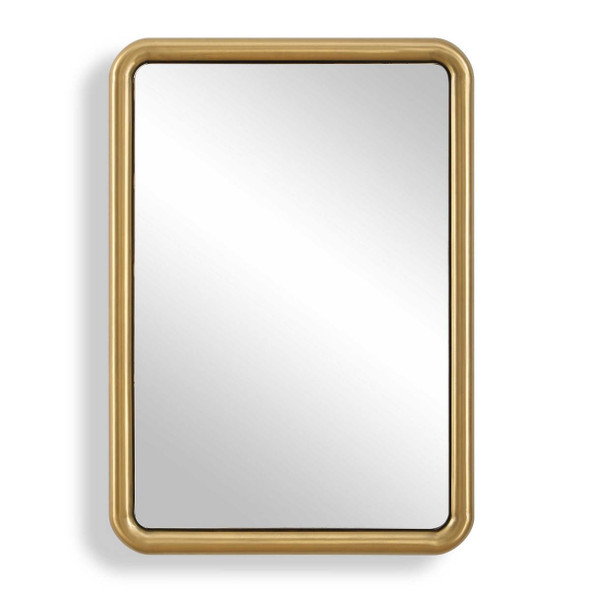 Atkinson Modern Brass Mirror - Size: 104H x 74W x 5D (cm) - Contemporary style