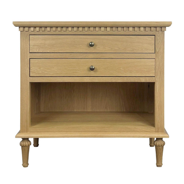 Marie Side Table Natural Oak Large - Hamptons & French Provincial style