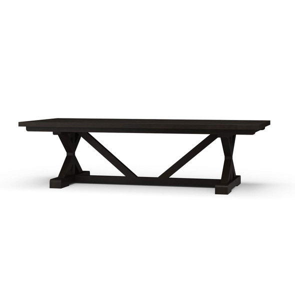 Hamptons X-Base Dining Table 270cm - Black Wash (26067-BLW)