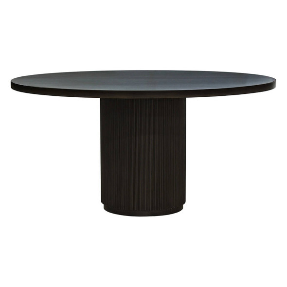 Kraton Round Dining Table 150cm - Grey Oak - Mid-Century Modern style