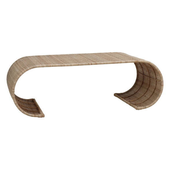 Hampton Rattan Coffee Table - Rattan Natural Living Room Furniture - 28454RNAT