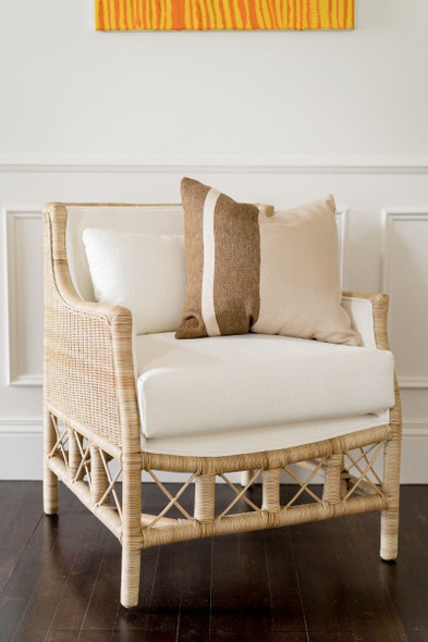 Rabana Rattan Chair - Rattan Natural / Arctic Fabric (28728RNATSF204)