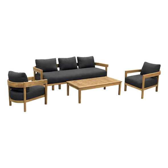 Leilani 4Pc Lounge Set W/Cover Living Room Furniture - EUR-1004