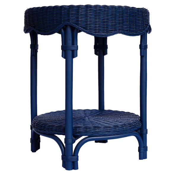 Surabaya Side Table - Deep Blue - Coastal style