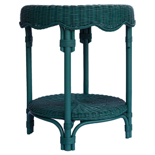 Surabaya Side Table Forest Green - Coastal style