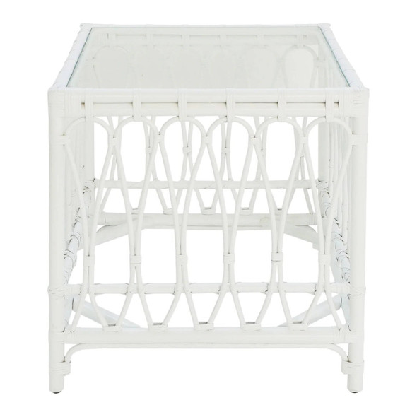 Antigua Side Table - White - Coastal style