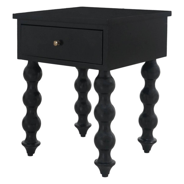 Bolan Bedside Table - Black Bedroom Furniture - T-0372BLACK