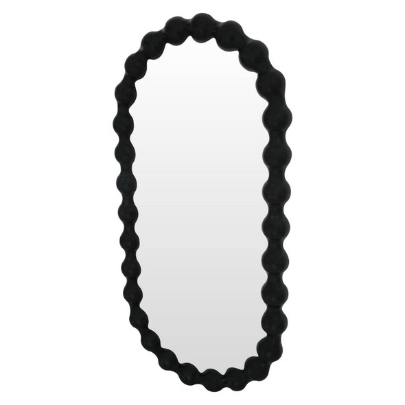 Bolan Oval Mirror - Black  Furniture - T-0374BLACK