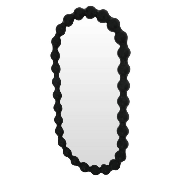Bolan Oval Mirror - Black  Furniture - T-0374BLACK