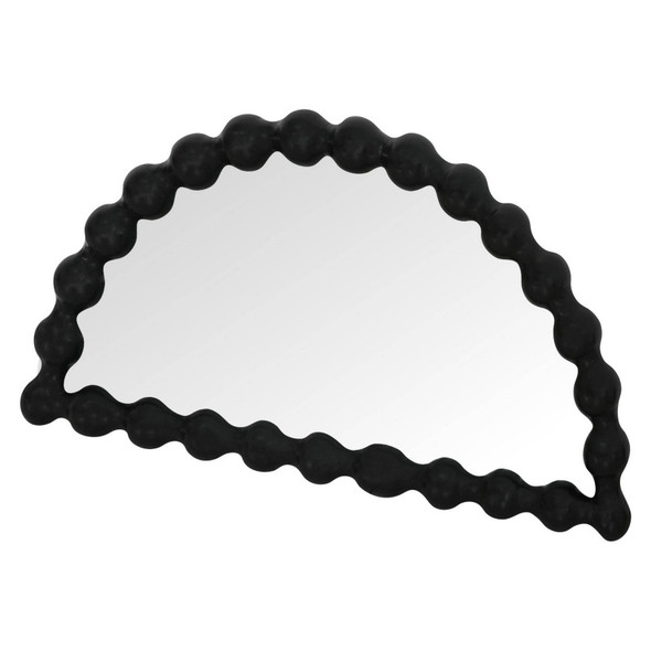 Bolan Halfmoon Mirror - Black  Furniture - T-0422BLACK