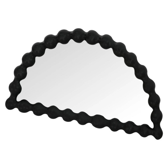 Bolan Halfmoon Mirror - Black  Furniture - T-0422BLACK