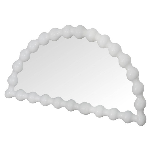 Bolan Halfmoon Mirror - White  Furniture - T-0422WHITE