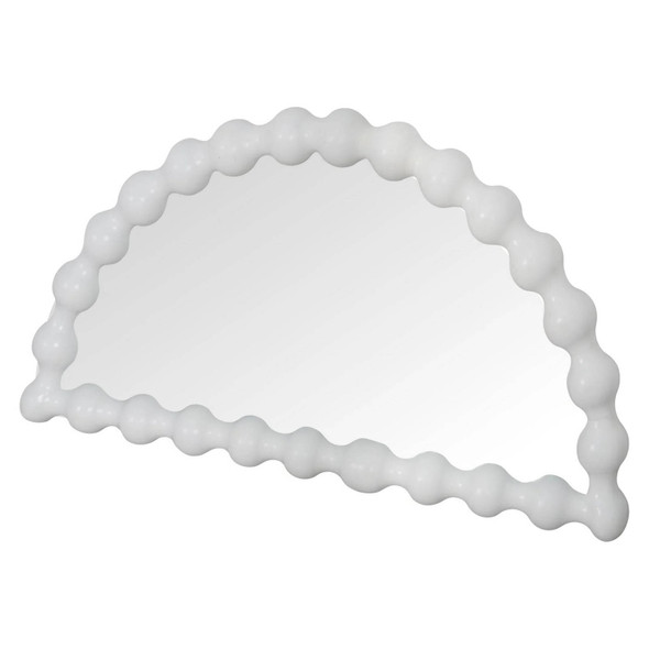 Bolan Halfmoon Mirror - White  Furniture - T-0422WHITE