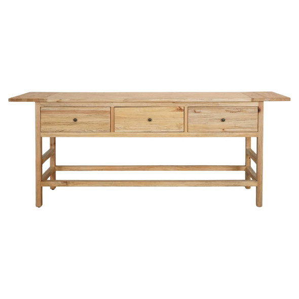 Novato 3 Drw Console - Distressed Rustic - Contemporary style