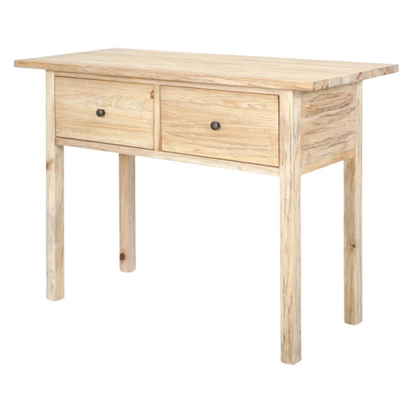Novato 2 Drw Console - Distressed Natural Living Room Furniture - T-0483N