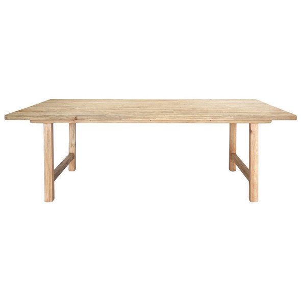 Novato Dining Table 220Cm - Distressed Natural - Contemporary style