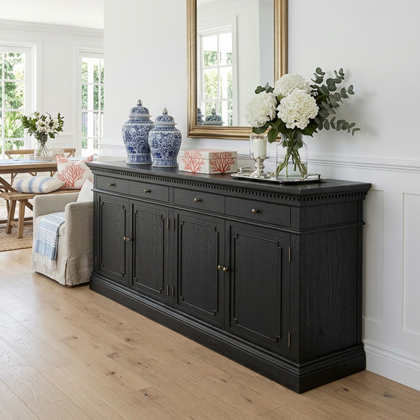 Westminster Large Sideboard - Black Oak - W1569-220-107