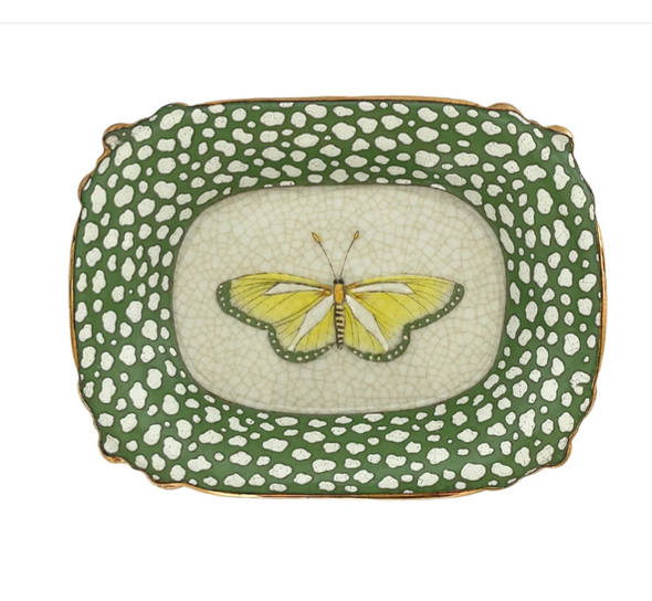 Porcelain Exotico Savon Trinket Dish - Mariposa - C.A.M