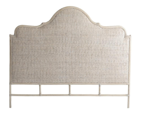 Amara Bedhead Scalloped King - Antique White - N117-RATG-K-AW