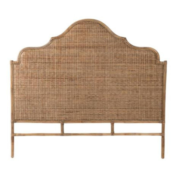 Amara Bedhead Scalloped King Mud Grey - N117-RATG-K-MG