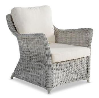 Avalon Lounge Chair White Grey - OUT-20-W-WG