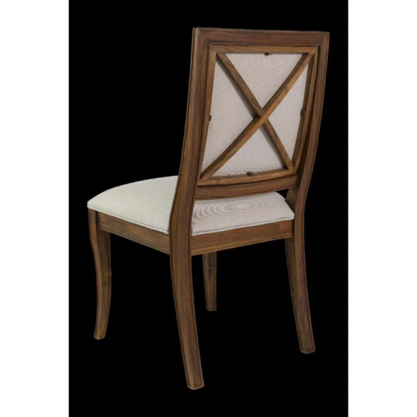 Britannica Outdoor Dining Chair- Oiled Brazilian Grey Teak (outdoor Olefin) - TP-007