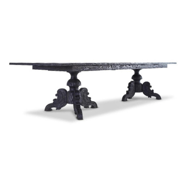 Caribbean Extension Dining Table Charcoal - TCT03-CH-B