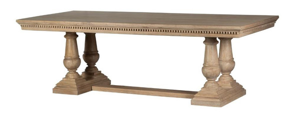 Laurent Pedestal 240cm Dining Table - Mud Grey - TT042M-MG