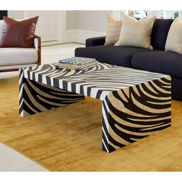 Serengeti Coffee Table - Black/White - BT002