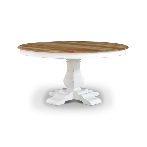 Provincial Round Dining Table 150cm - Size: 76H x 153W x 153D (cm) - French Provincial style
