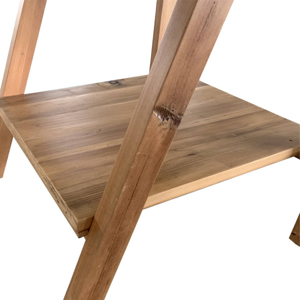 Ladder Shelf Display - Reclaimed Wood Contemporary style Living Room Decor - HL240-160