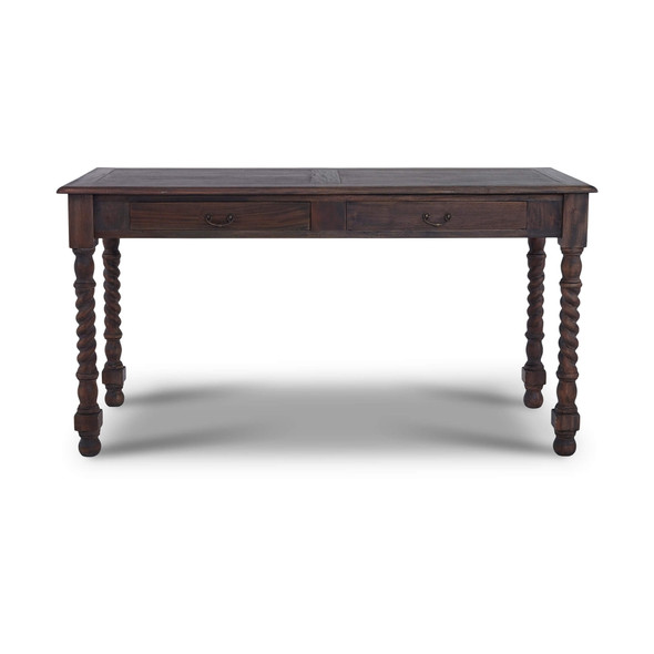 Console Desk w/ Barley Twist Leg - Solid Timber Traditional style Living Room furniture