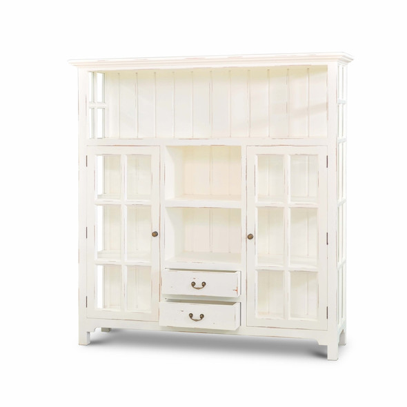 Aries Kitchen Cupboard 2 Drawer - Size: 167H x 158W x 43D (cm) - Craftsman style