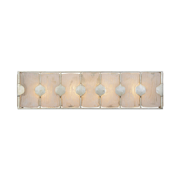Rene 4 Light Swirl Glass Vanity Contemporary style Wall Sconce Decor