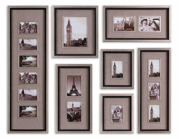 Massena Photo Frame Collage, S/7 Contemporary style Photo Frame Decor