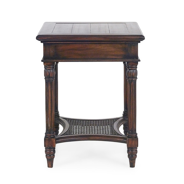 Montego Square End Table w/ Drawer - Solid Timber Traditional style Living Room furniture
