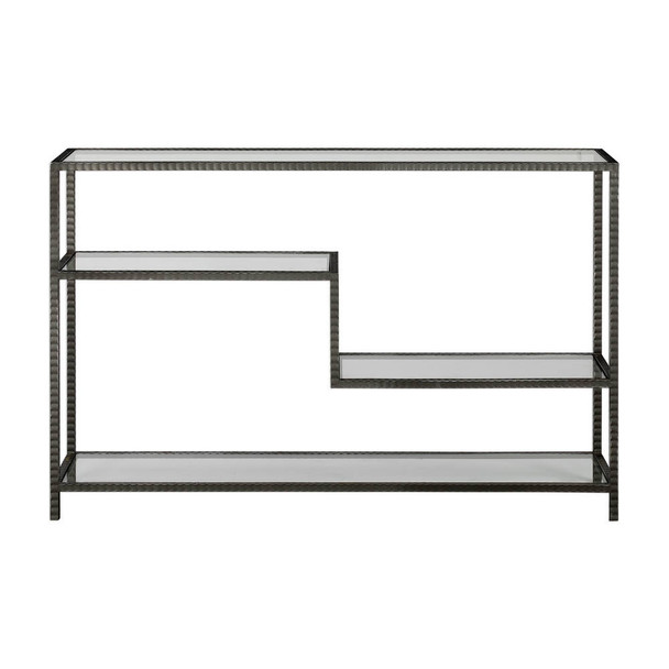 Leo Industrial Console Table Mid-Century Modern style Accent Table Decor