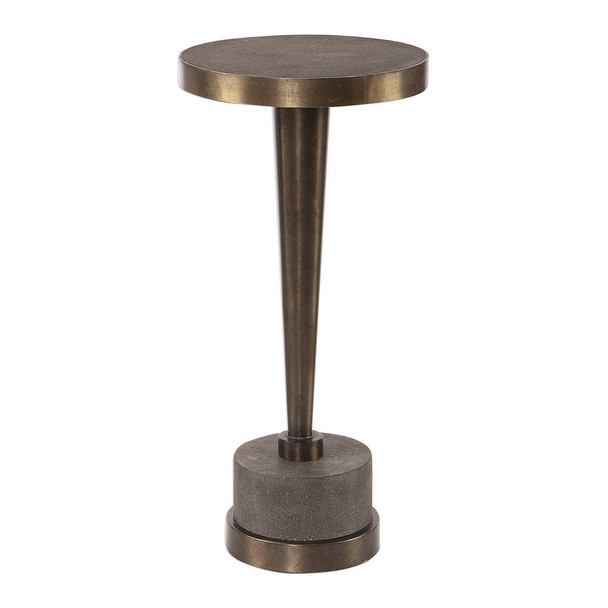 Masika Bronze Accent Table Industrial style Accent Table Decor