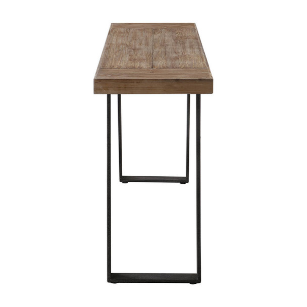 Freddy Weathered Console Table - Discount Mid-Century Modern style Accent Tables