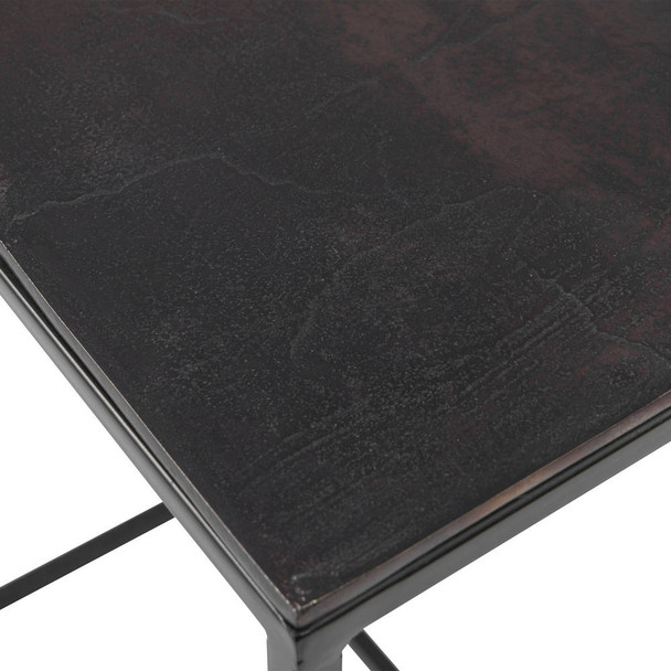 Coreene Iron Nesting Tables S/3 - Sale on Mid-Century Modern style Accent Tables